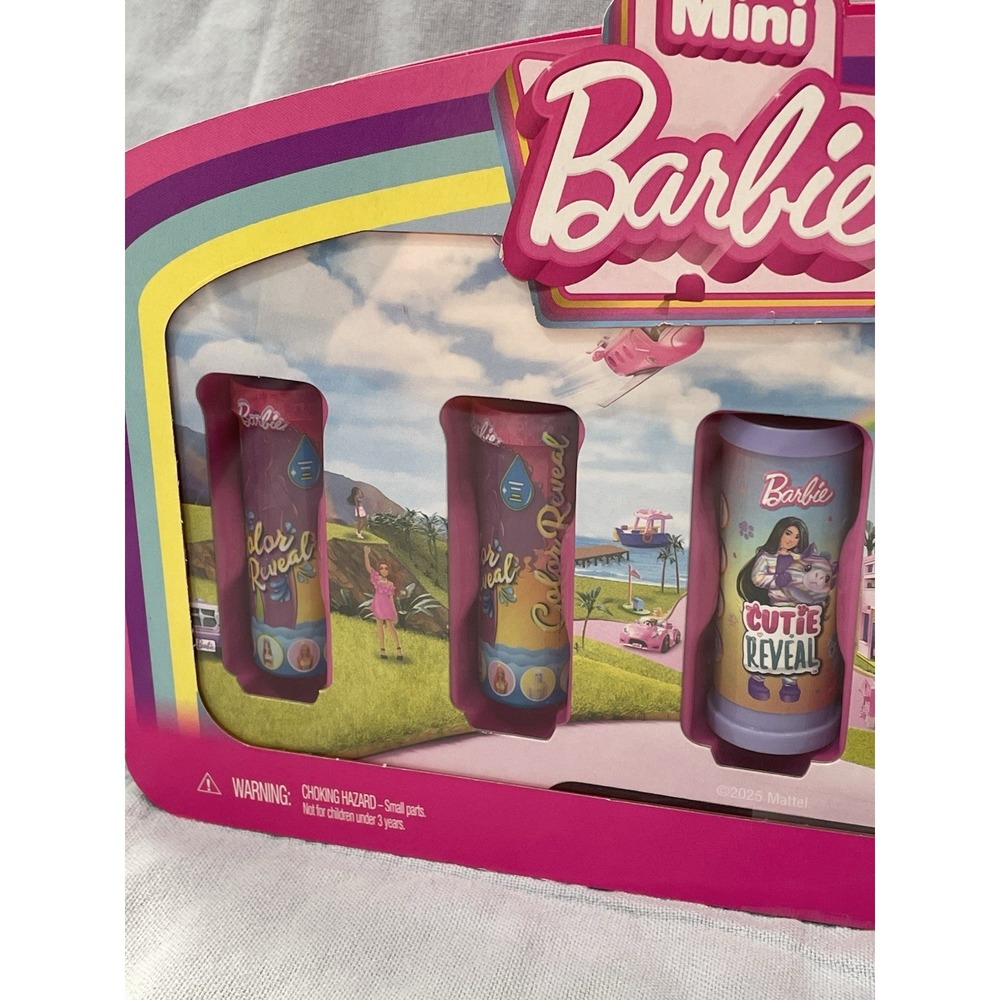 NEW Barbie Mini Barbieland 5-Pack Pop Cutie & Color Reveal 1.5" Mini Doll - Picture 3 of 3